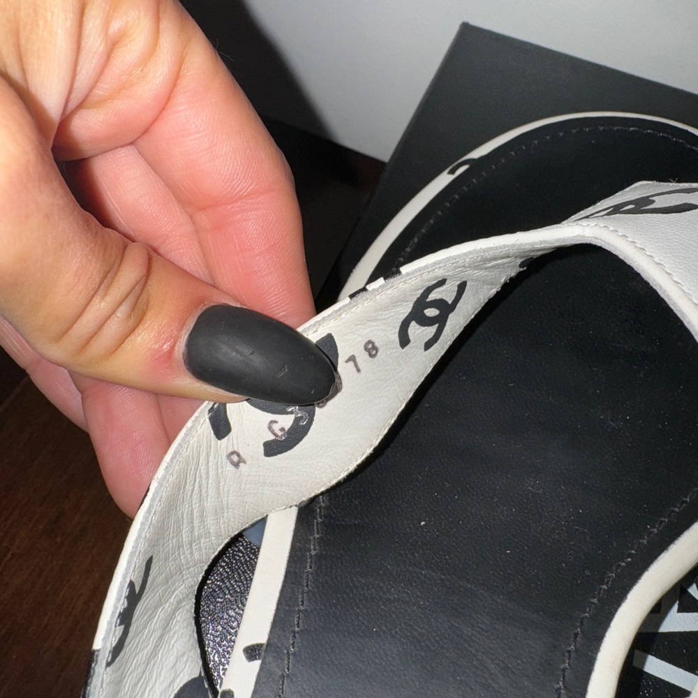 Authentic Chanel Flip Flops - image 6